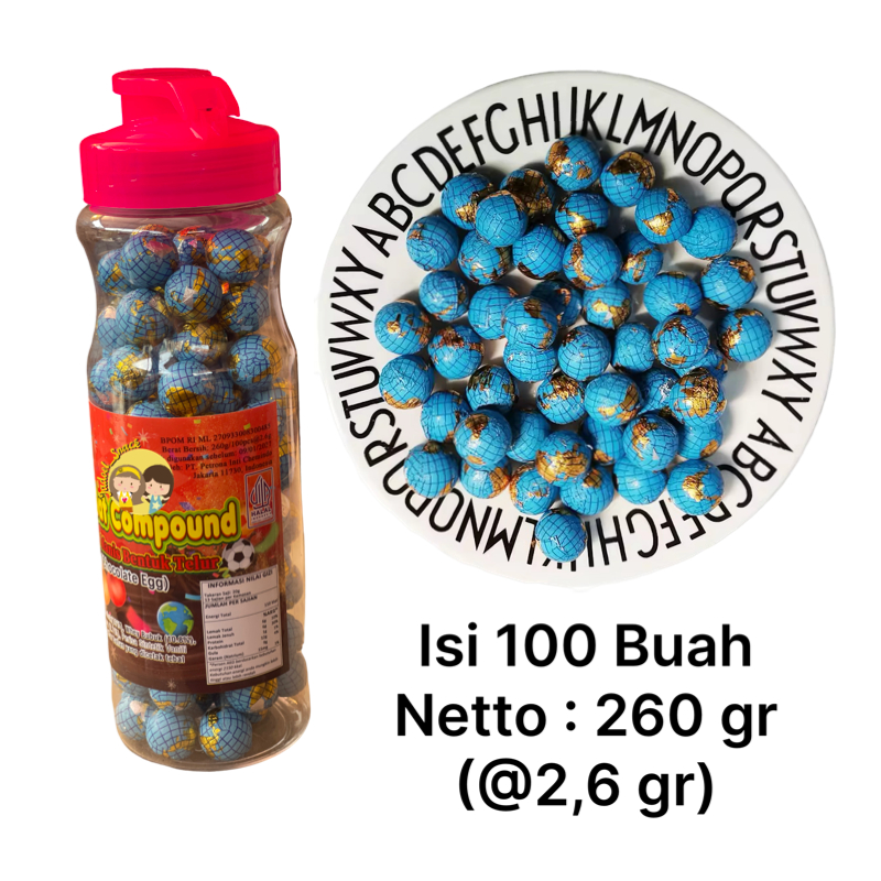 

Cokelat Earth 260 gr isi 100 buah Rasa Cokelat by Jadoel_Snack