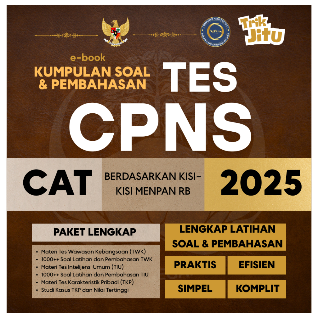 Trik Jitu Materi SKD CPNS (TWK, TIU, TKP) Soal dan Pembahasan