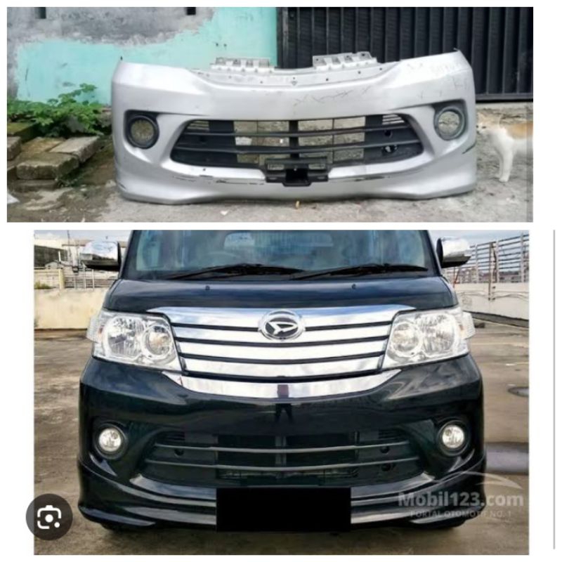 bemper depan luxio tahun 2019