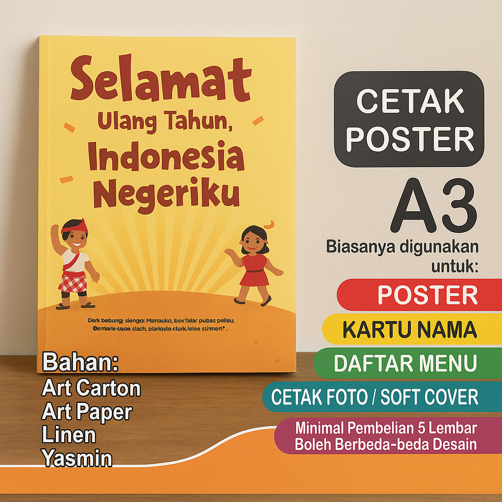 

Cetak Art Carton | Cetak Art Paper | Cetak Poster Murah