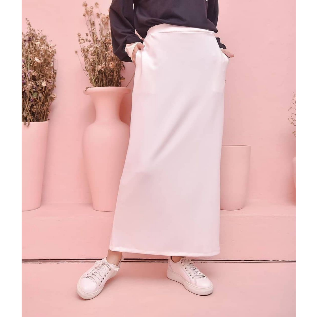 Rok Span Belah Rok Span Maxi Skirt