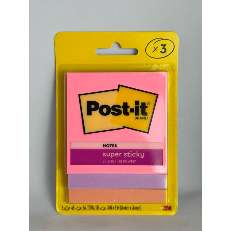 

Post-It 3M Super Sticky Notes 3321 Kertas Memo 3in x 3in