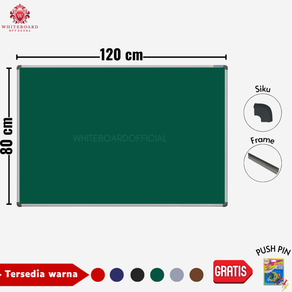 

SAKANA Softboard Bludru Gantung 80x120cm / Cork Board / Pin Board / Papan Mading / Papan Pengumuman