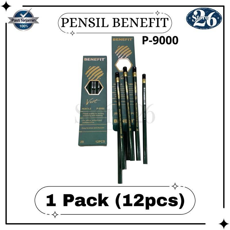 

Pensil 2B Benefit P-9000 / Pensil Kayu