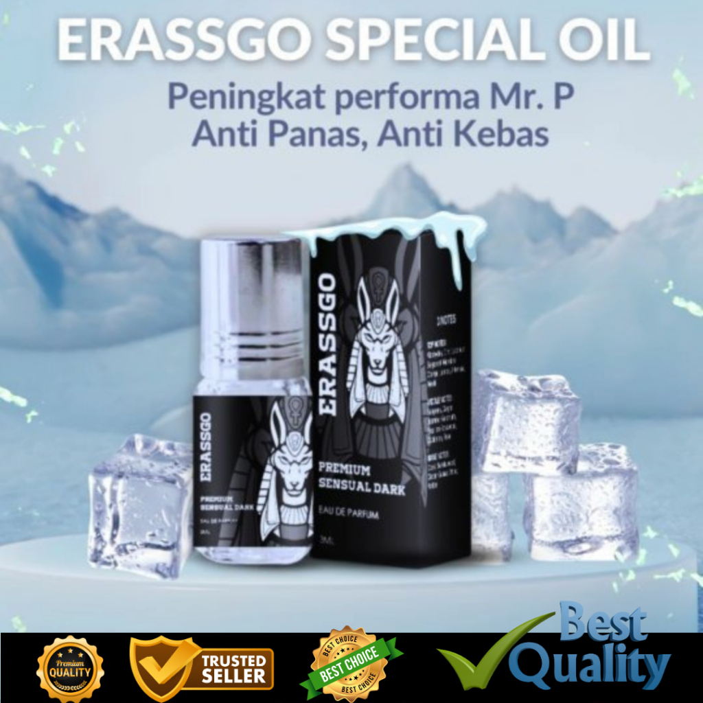 Erassgo Minyak Oles Tanpa PANAS Tanpa KEBAS original Special Oil For Men 2xLipat Lebih Kuat Tahan La