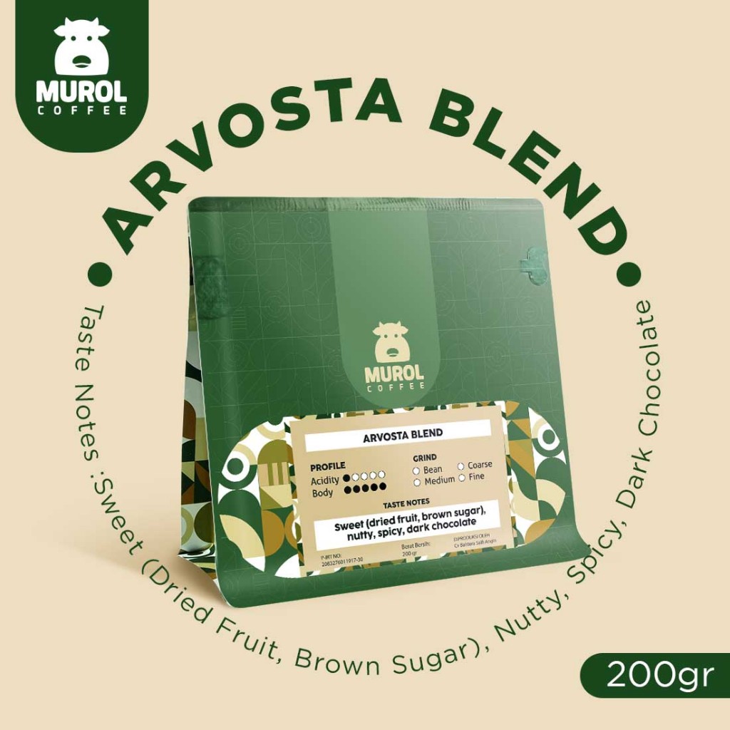 

Kopi Murol Arvosta Blend - Premium Blend Untuk Kopi susu Arabika Gayo dan Robusta Gayo