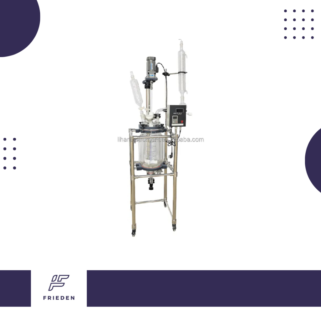 10l Jacketed Glass Reactor Lab Pyrolysis Glass Reactor