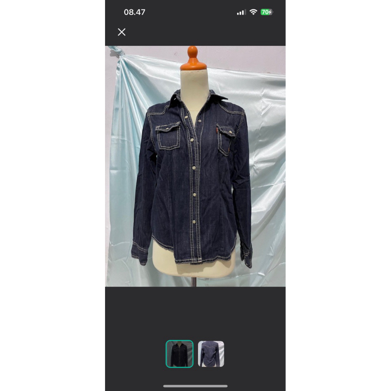 Kemeja Jeans Lea