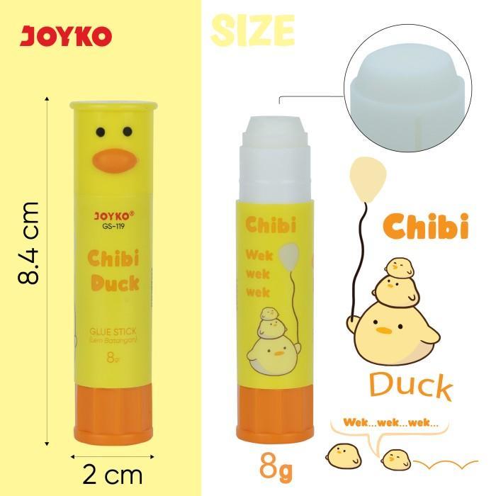 

Glue Stick GS-119 Chibi / Lem Joyko 8gr GS-119 / Lem Stick | Lem Kertas Stik Joyko | M21 Stationery