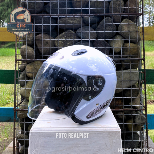 HELM HALFFACE INK CENTRO PAKET GANTENG KACA SMOKE SNI FREE PACKING