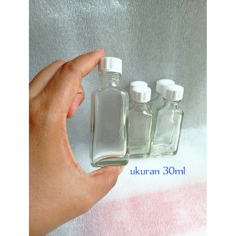 Botol bekas GPU botol kaca ukuran 30ml (isi 10pcs) botol polos/botol kosong/botol isi ulang