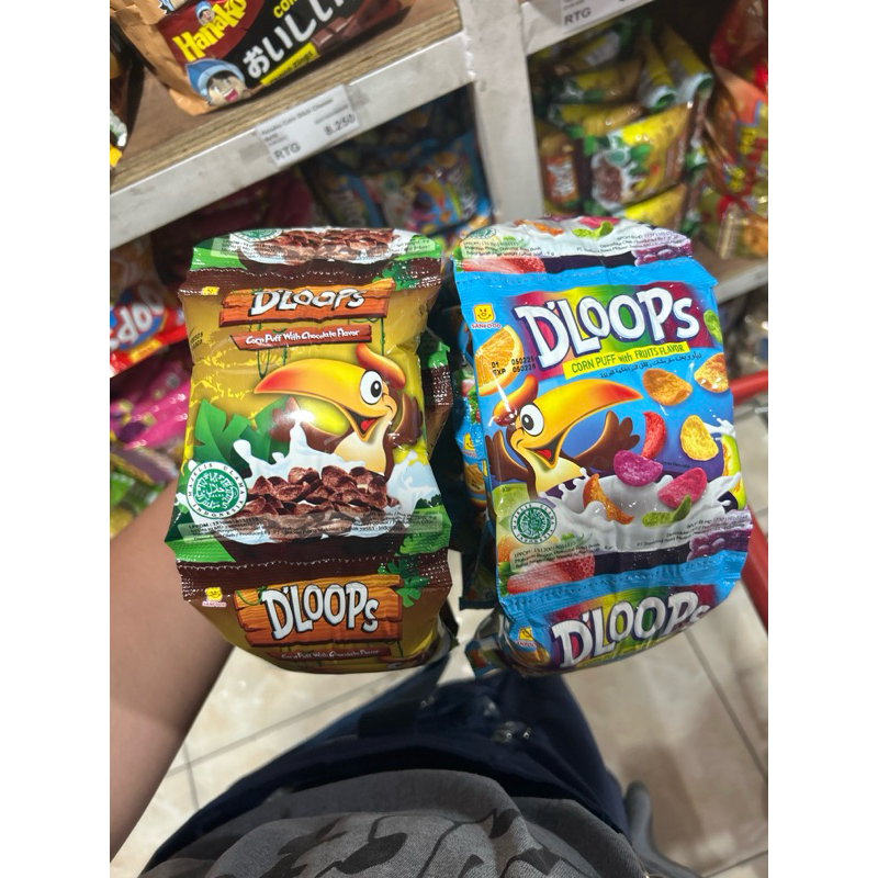 

D’Loops corn puff 9gram renteng