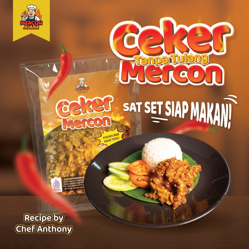

MERCON JUARA Ceker Tanpa Tulang Mercon - Recipe by Chef Anthony