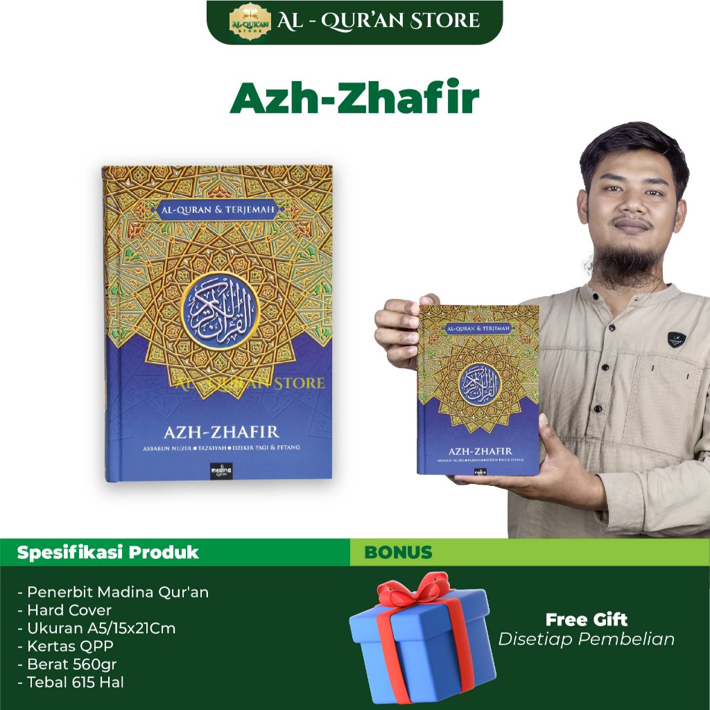 Al Qur an Dan Terjemahannya Azh-Zhafir A5 Hard Cover Alquran Az Zhafir Ukuran Sedang Terjemahan Alku