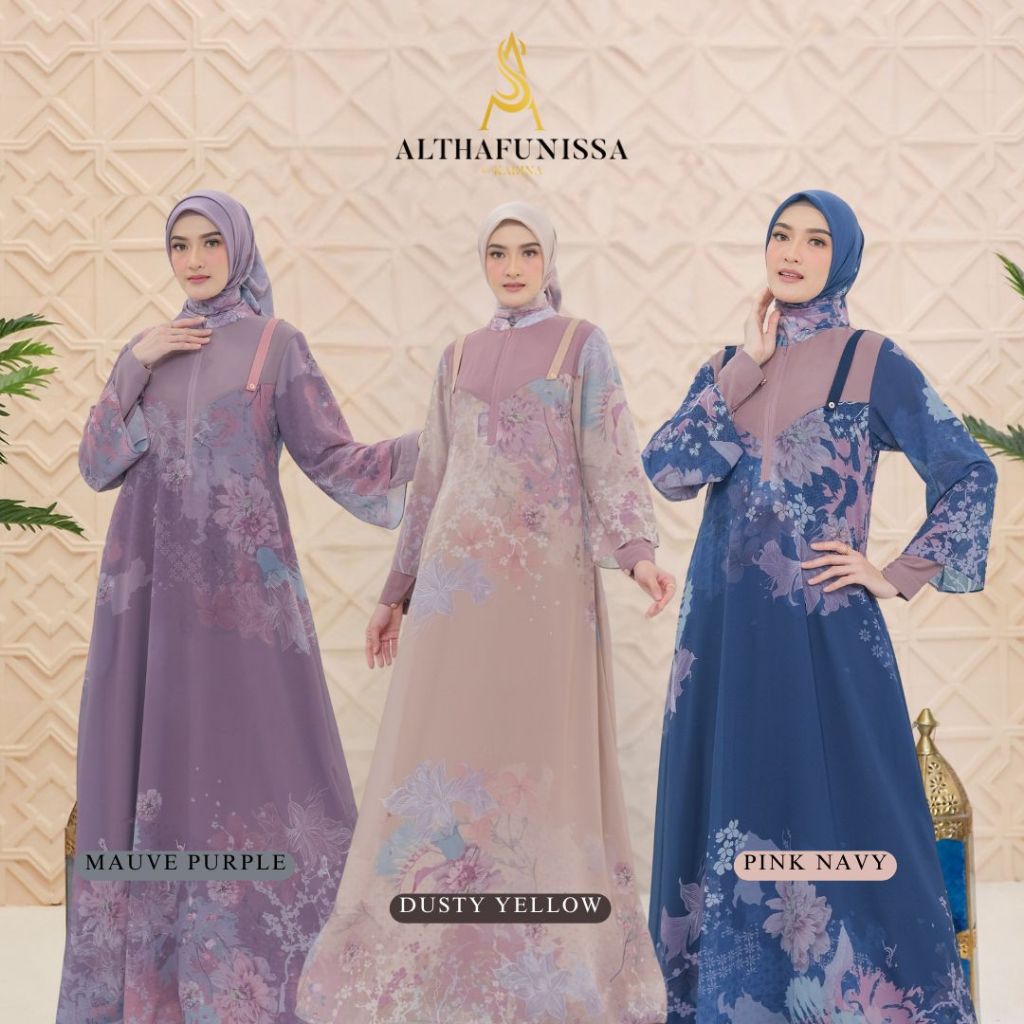 Althafunissa - Botanica | Baju Gamis Wanita Muslim Syari Elegan Modern