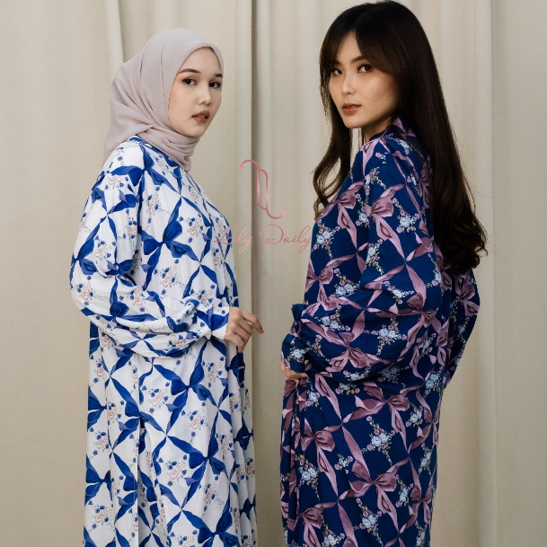 Erk716 Setelan Tunik Kaia Set Bahan Rayon Premium Adem Busui Friendly By Lily Daily