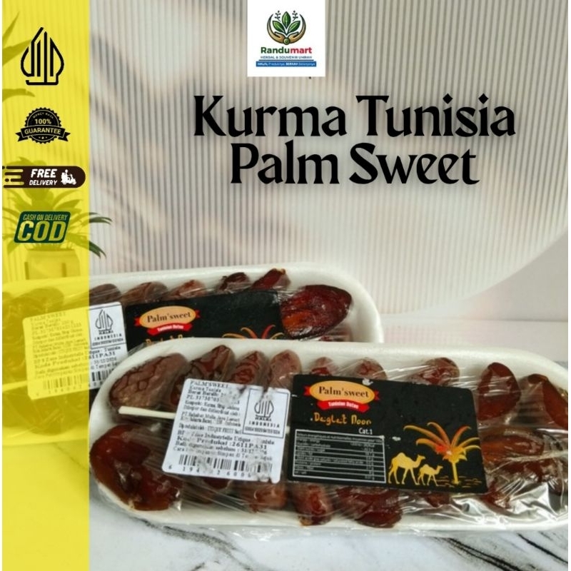 

Kurma Tunisia Palm Sweet 250gr/Oleh-Oleh-Oleh Haji dan Umroh/Manis /Premium
