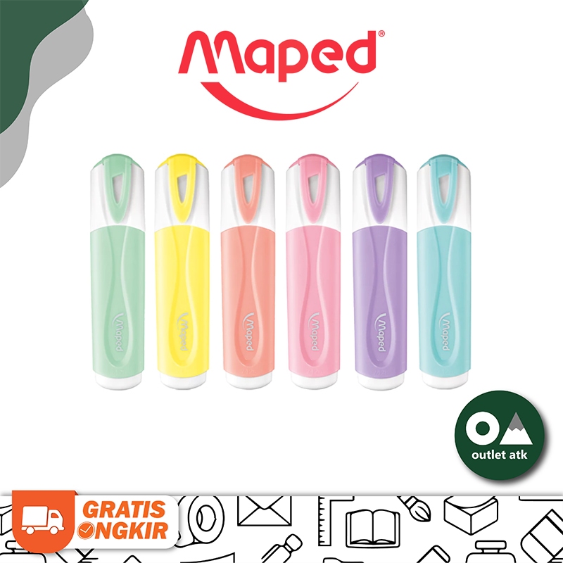 

Highlighter / Stabilo / Textliner Maped Fluo Peps Classic Pastel - Penanda Tulisan