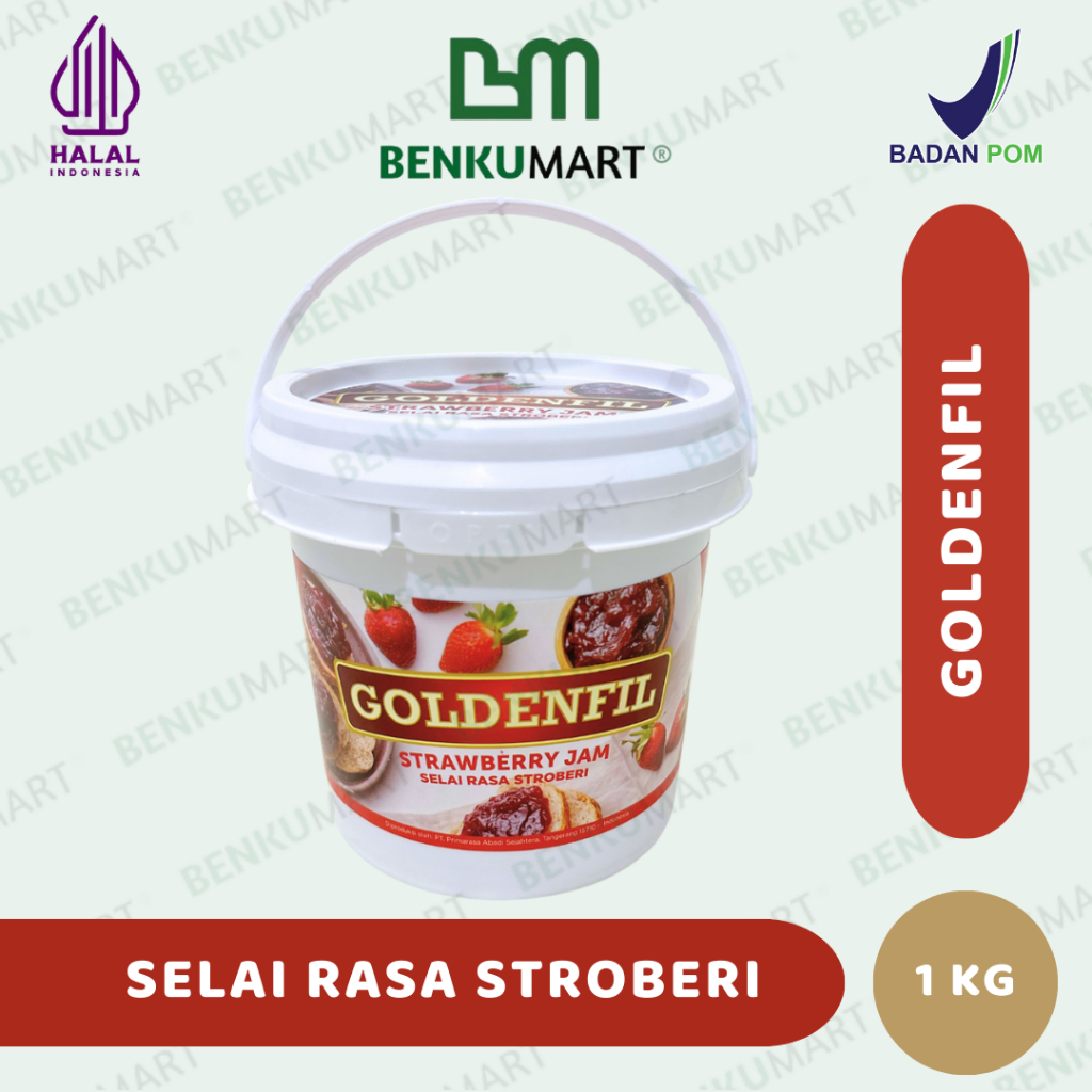 

Goldenfil Strawberry Jam 1kg | Selai Strawberry Goldenfil