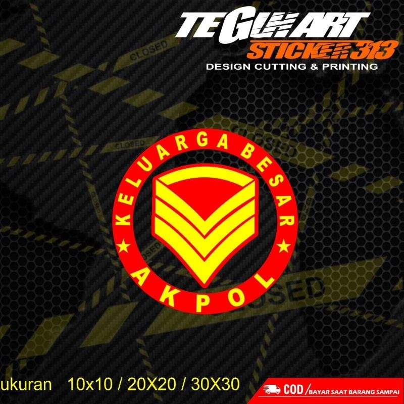 STICKER CUTTING KELUARGA BESAR AKPOL