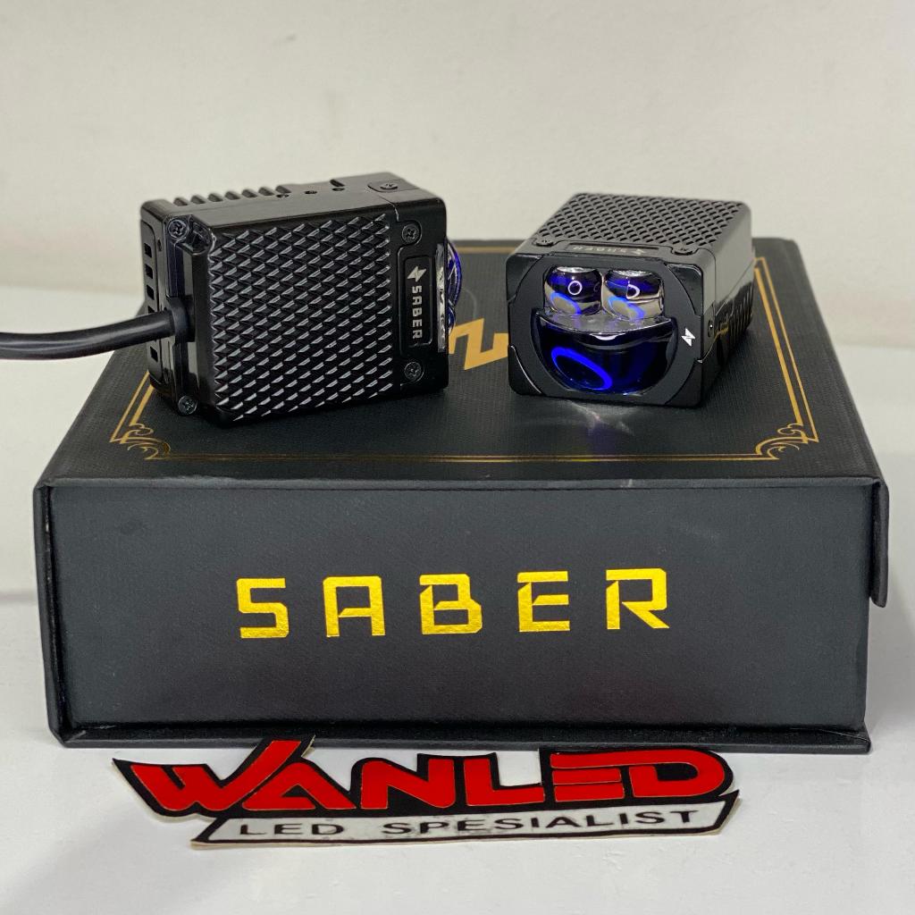 MINI PROJIE SABER SR1 EVO NEW MINI PROJIE LED PROJECTOR FOGLAMP LAMPU MOBIL