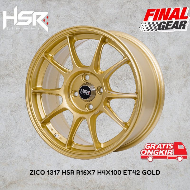 velg ze40 ring 16 pcd 4x100 untuk mobil brio jazz yaris baleno alya sigra dll tipe hsr zio r16 murah