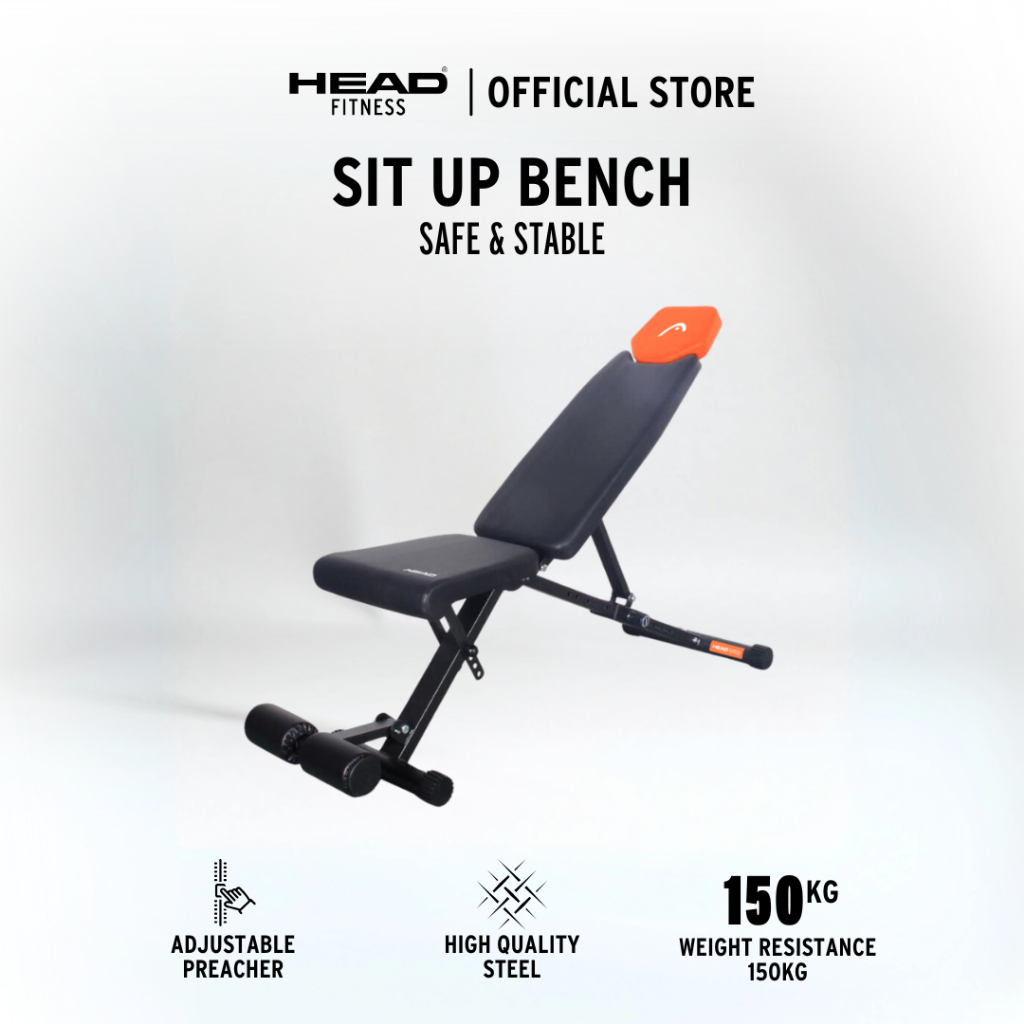 Head Fitness Sit-Up Bench Kursi Gym Fitness Adjustable Press