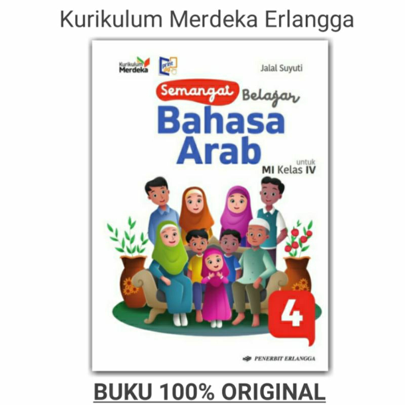 Bahasa Arab Kelas 4 SD Kurikulum Merdeka Erlangga Original