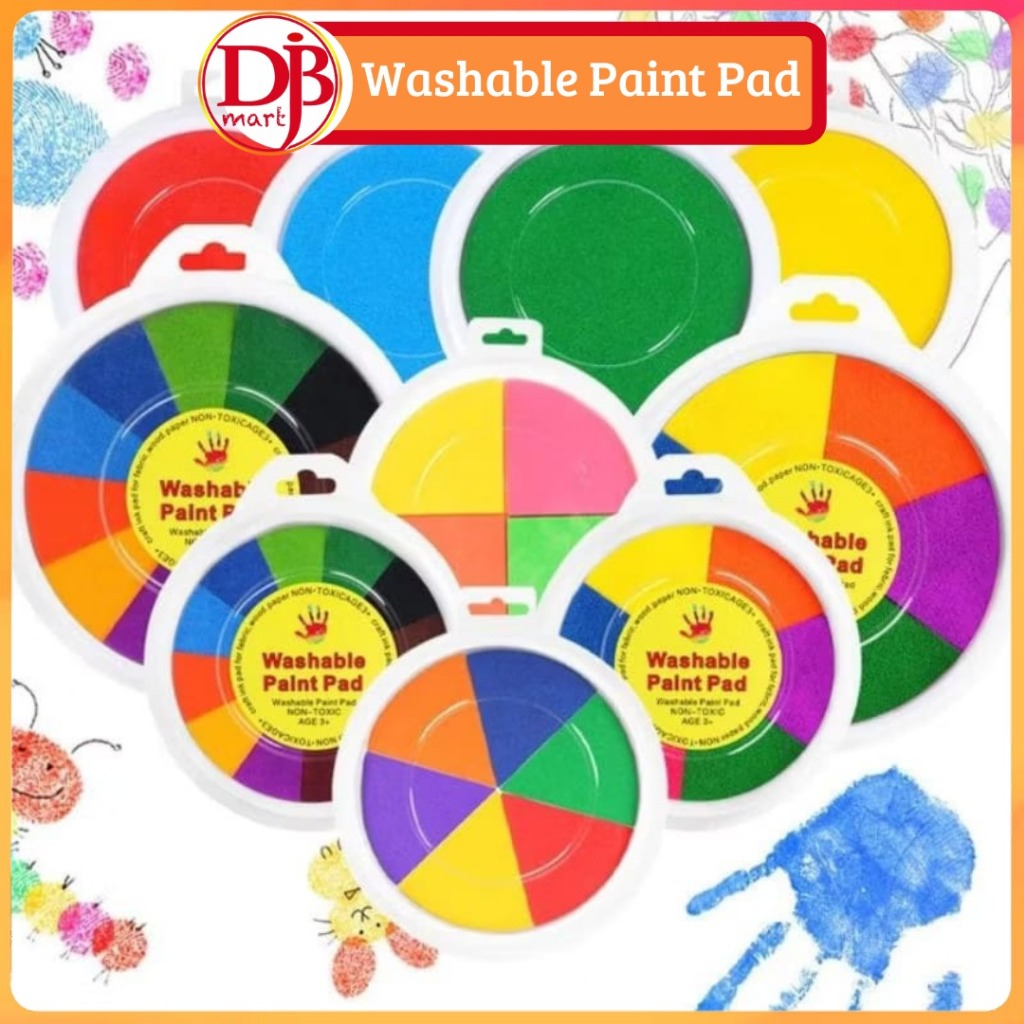 

DJB - Cat Jari Anak Mainan Mudah Dibersihkan 6/12 Warna | Finger Painting Washable Aesthetic PREMIUM