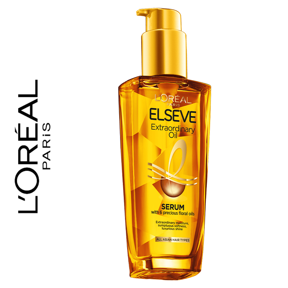 L'OREAL PARIS Elseve Extraordinary Oil Gold Hair Treatment Serum 100ml (Hair Oil / Minyak / Vitamin 
