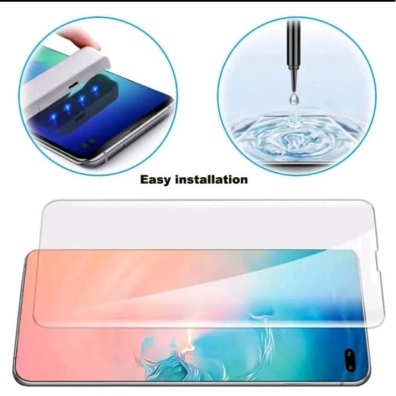 TG UV untuk tipe hp Infinix note 40 pro/note 40 pro+ LAYAR LENGKUNG BENING TEMPERED GLASS