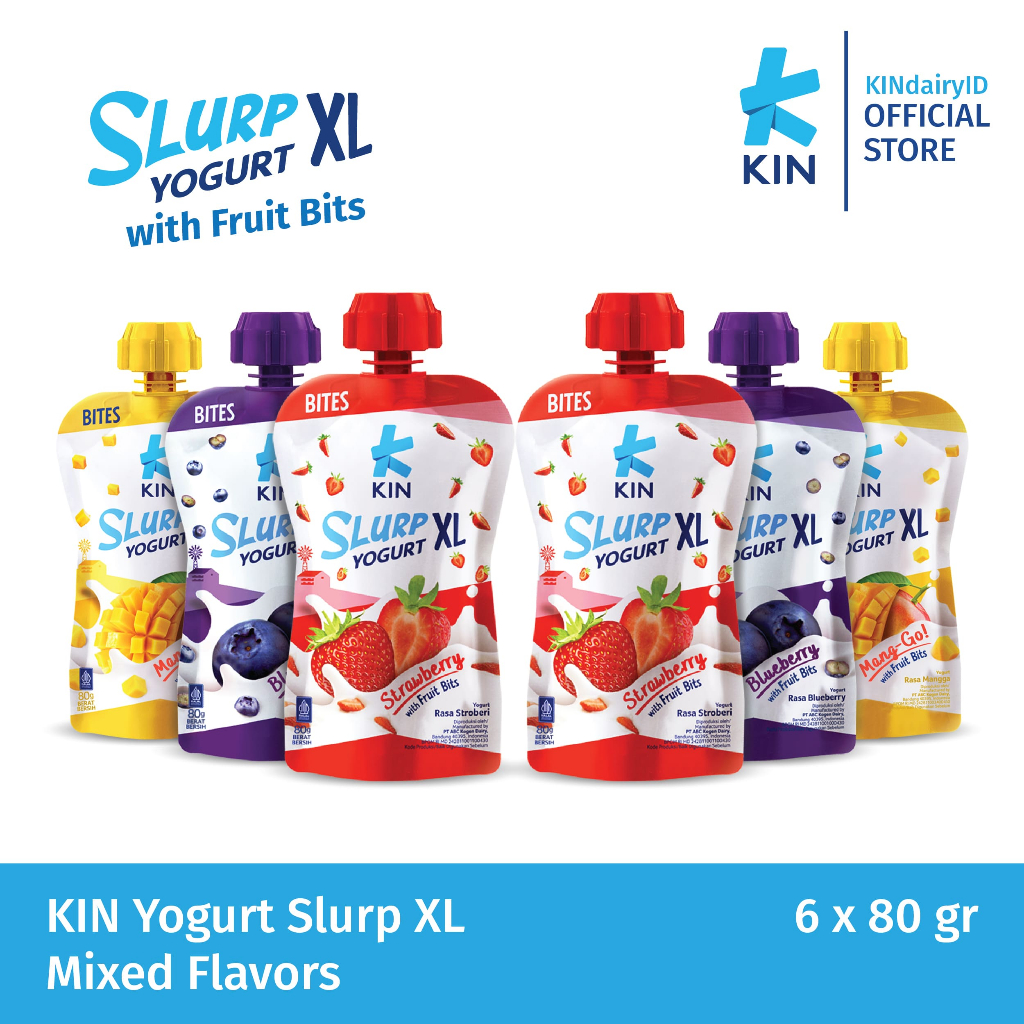 

KIN Yogurt Slurp XL Mixed Flavors 6x80gr