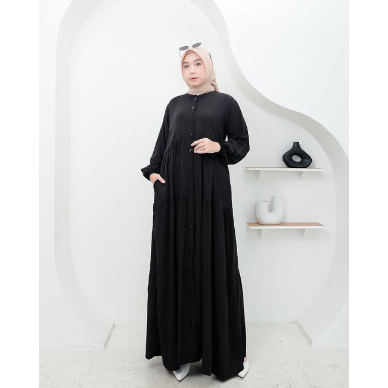 GAMIS TWILL / ORI HALIS FASHION / READY / GAMIS TWILL RAYON  POLOS MUSLIMAH SIMPLE KEKINIAN
