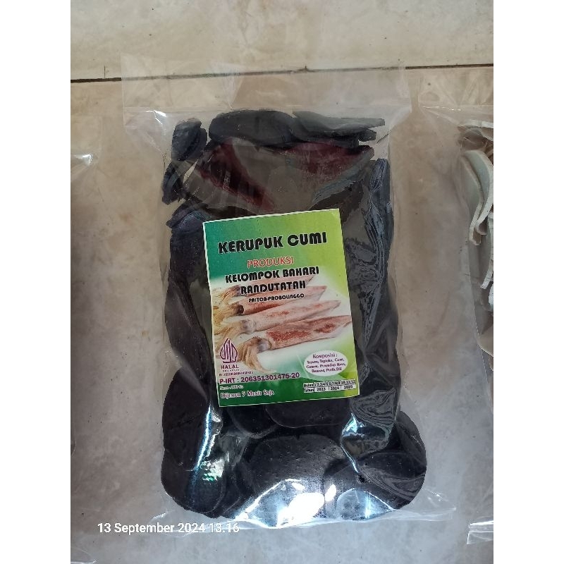 

kerupuk cumi berat 500 gram