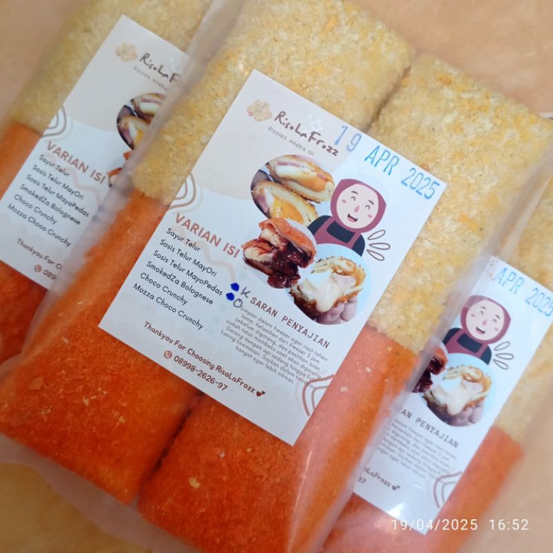 

RisoLaFrozz Risol Frozen Sosis Telur Mayo Mix