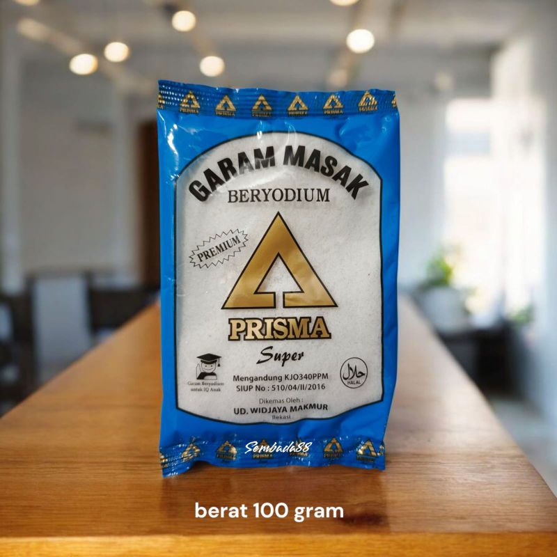 

1 PCS GARAM DAPUR MURNI BERYODIUM CAP PRISMA SUPER 100 GRAM / GARAM / GAREM