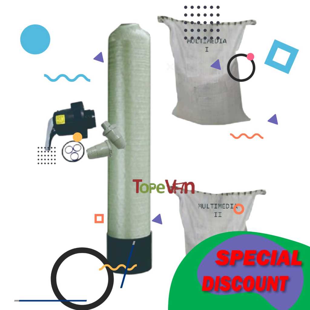 paketan tabung filter air 1054 multimedia silika
