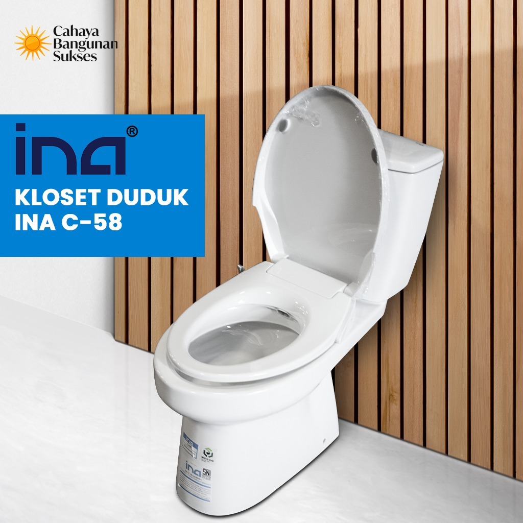 MONOBLOK KLOSET DUDUK OTOMATIS ECO-WASHER INA TOMBOL C-58