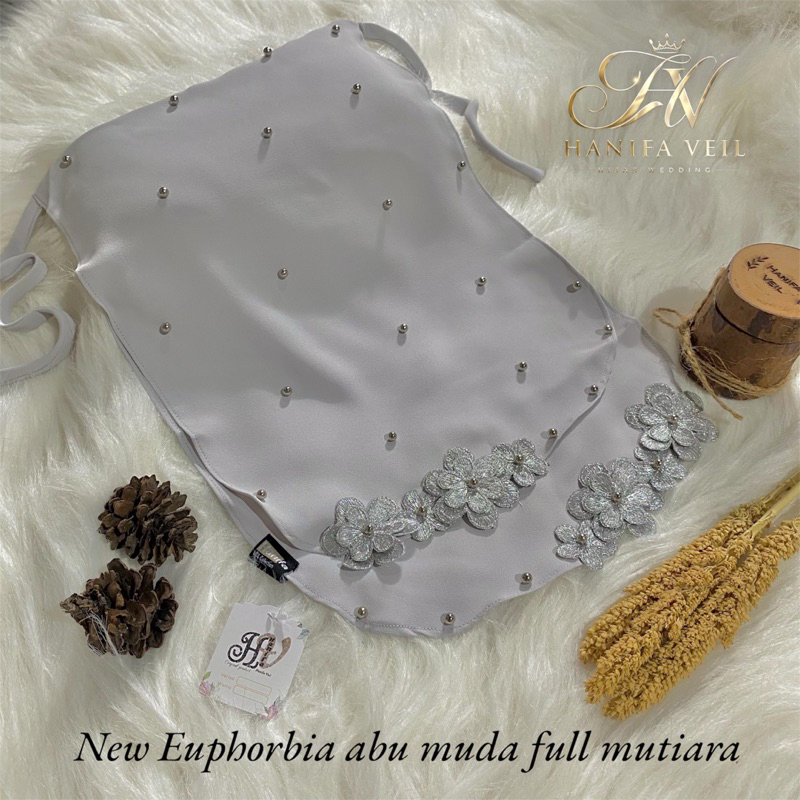 CADAR EUPHORBIA BY HANIFA VEIL, CADAR WEDDING, CADAR PENGANTIN, Niqab walimah(Cadar walimah)