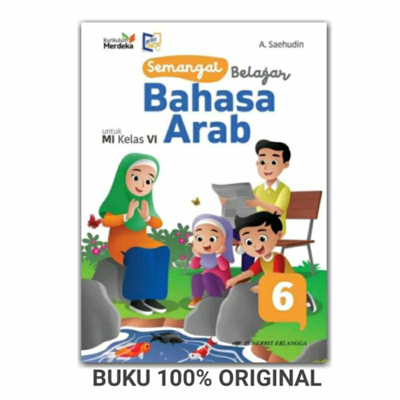 Bahasa Arab Kelas 6 SD Kurikulum Merdeka Erlangga Original