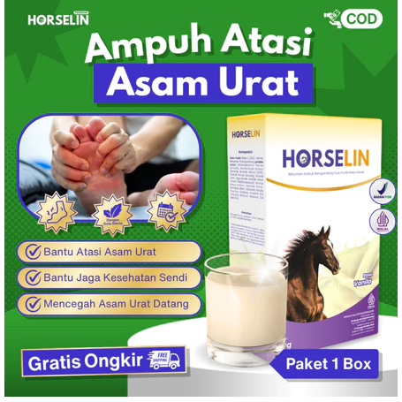 HORSELIN Susu Kuda Asli  Obatnya Asam Urat (200gr) ORIGINAL- ykc