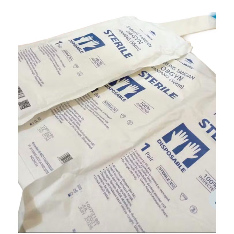 TRO- GYNOSURGE Sarung Tangan Obgyn Gynaecology Latex Steril Ginekologi panjang 56 cm || SPmed Master