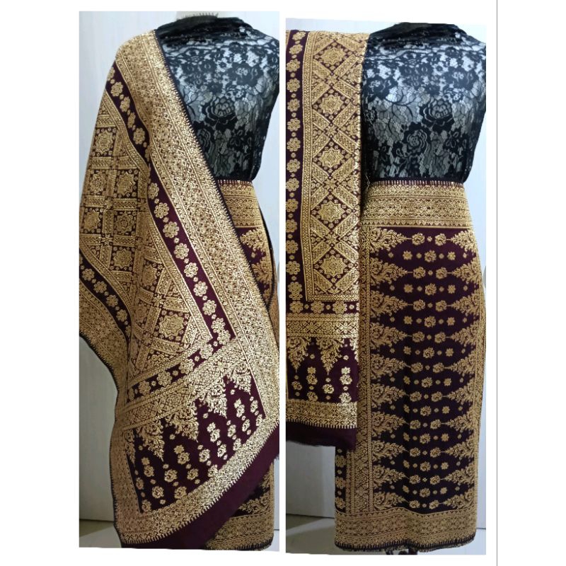 Songket Lepus Kopi Gosong sutra gebeng original