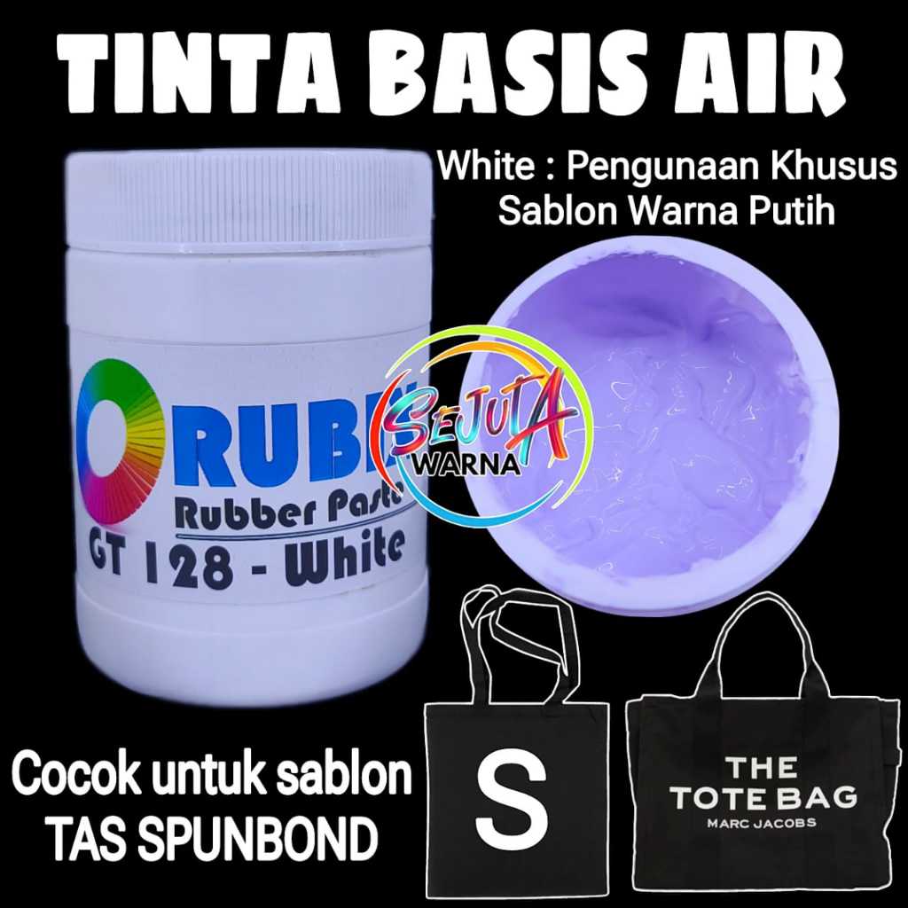 

TINTA RUBBER PASTA BASIS AIR GT 128 WHITE SABLON TAS SPUNBOND 1KG