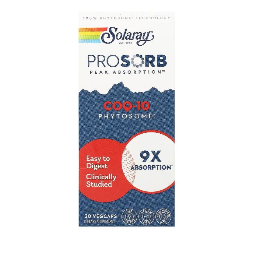 Solaray, COQ-10 Phytosome, 200 mg, 30 Vegcaps
