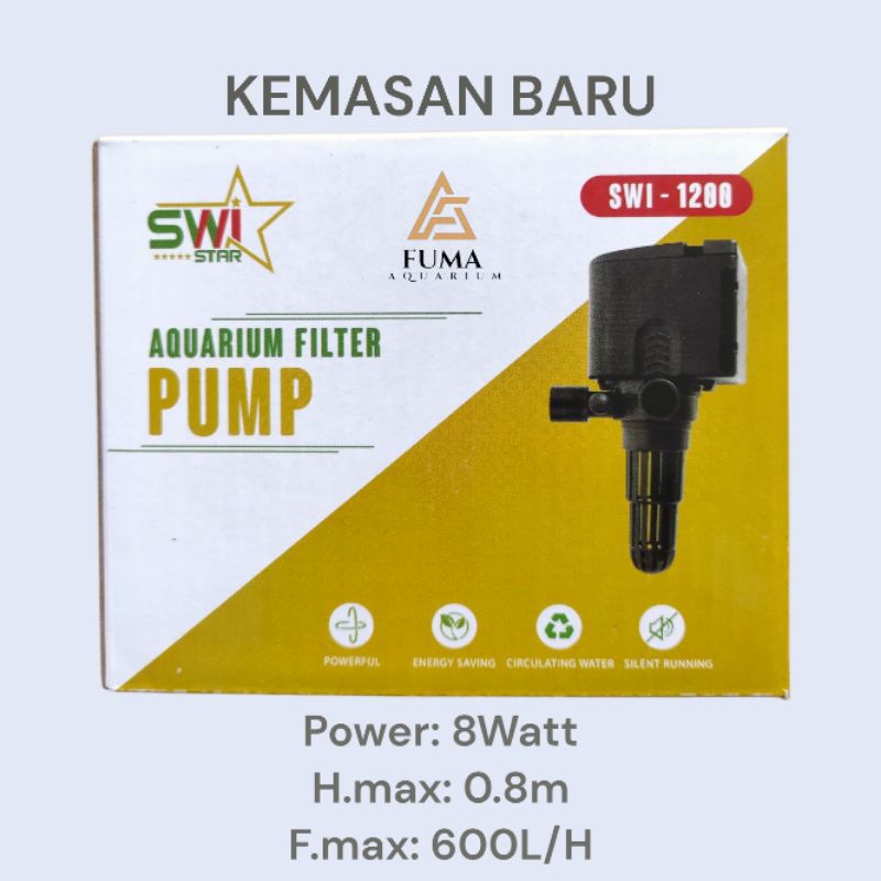 Livvicstore Aquarium Power Head Ph Swi Star 1200 Ph - 1200 Mesin Pompa Akuarium Filter Aquarium
