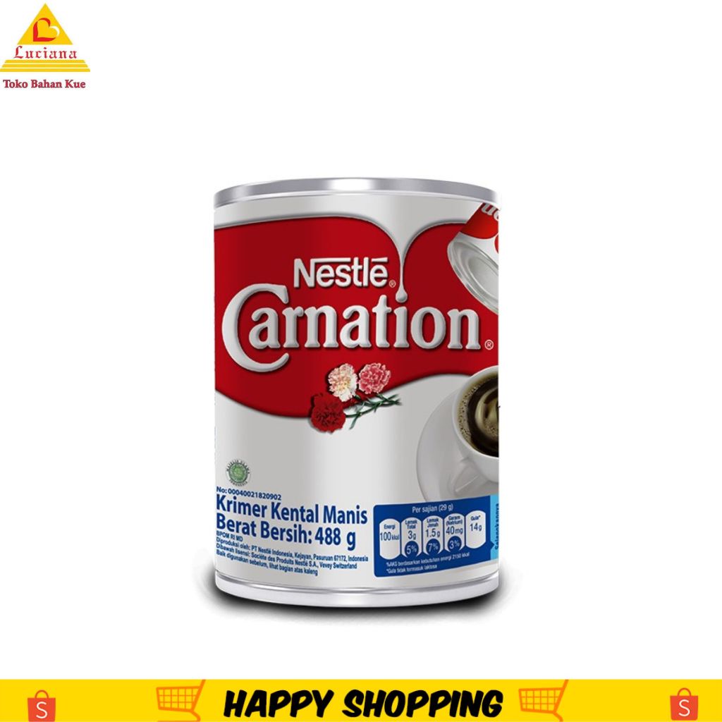 

Nestle Carnation Susu kental Manis 488 Gram / Carnation kental manis