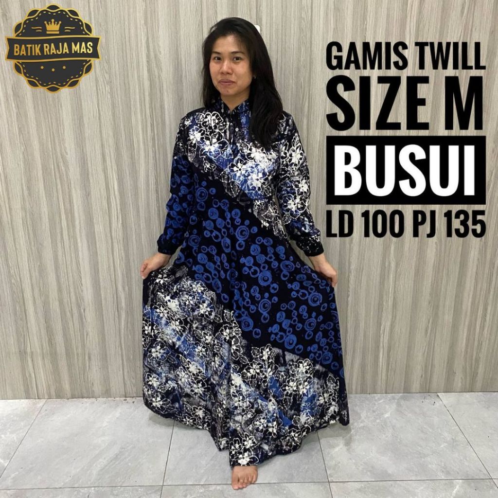 Dress Gamis Tanah Abang Pesta Raya Syari Remaja Wanita Casual Lebaran Orang Tua Twill Ori Pekalongan