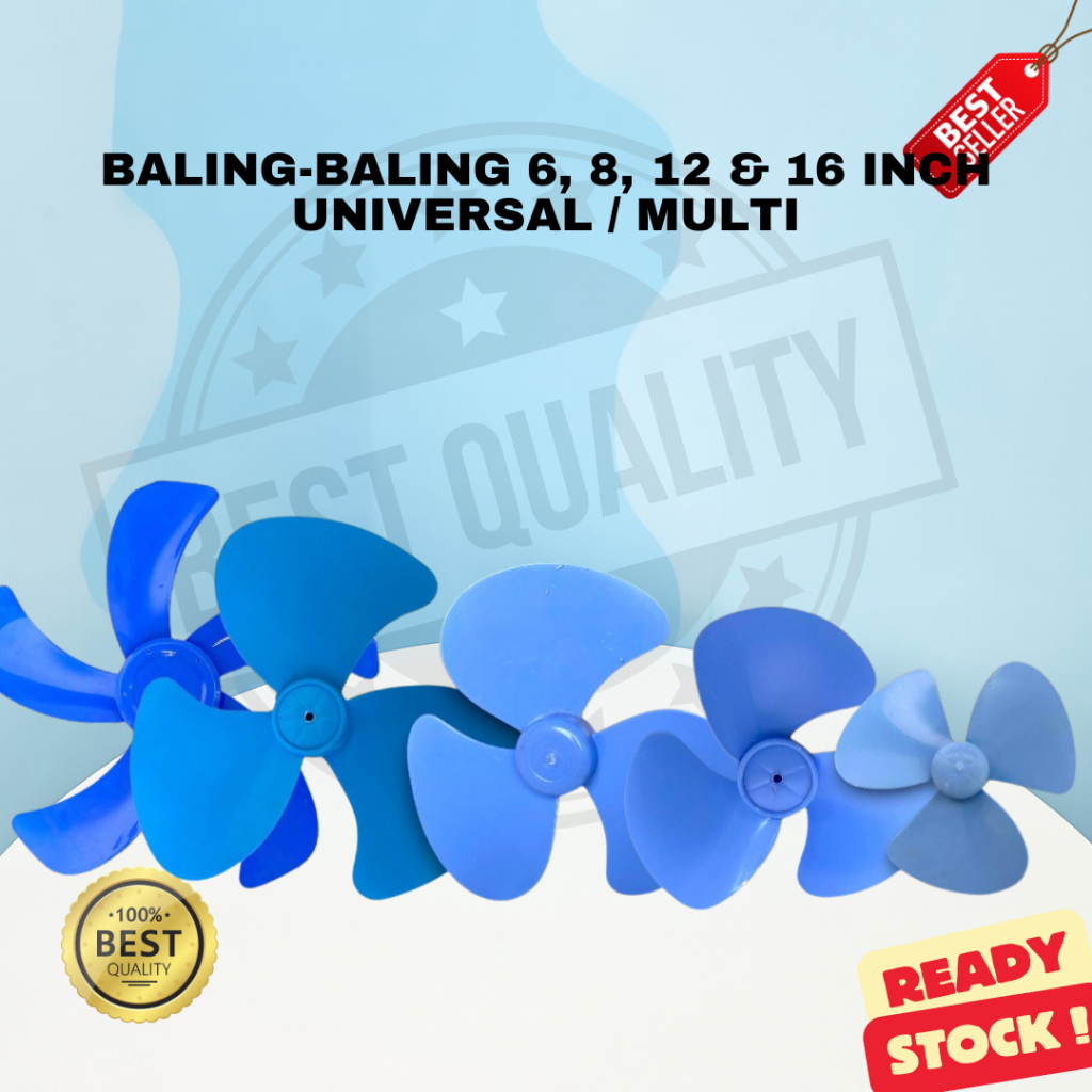 BALING-BALING KIPAS ANGIN UNIVERSAL SEMUA UKURAN 6 INCH 8 INCH 12 INCH 16 INCH/ MULTI / MIYAKO SANEX