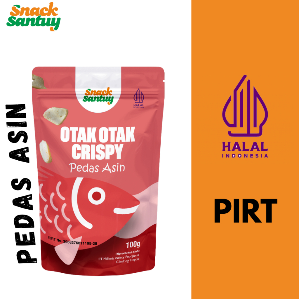 

SNACK SANTUY otak otak crispy pedas asin 100 gram